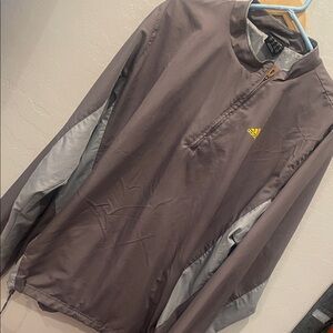 Adidas CLIMAPROOF Men's Taupe and Gray Windbreaker size XL